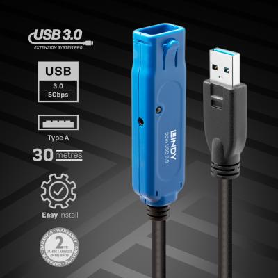 30m USB 3.0 Active Extension Pro