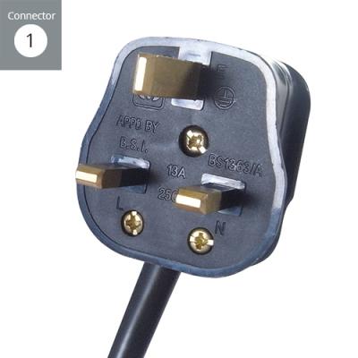 3m 6 Way Surge Protected Horizontal Rack