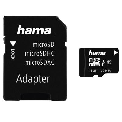 MicroSDHC 16GB w/ Adapter BLK