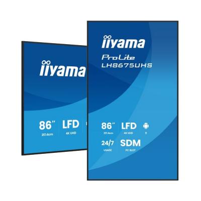 86" ProLite LH8675UHS-B2AG Commercial Display
