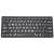 XL Print - White on Black Bluetooth Mini Keyboard