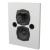 8" MS8-LR-WH Left and Right Screen Speaker